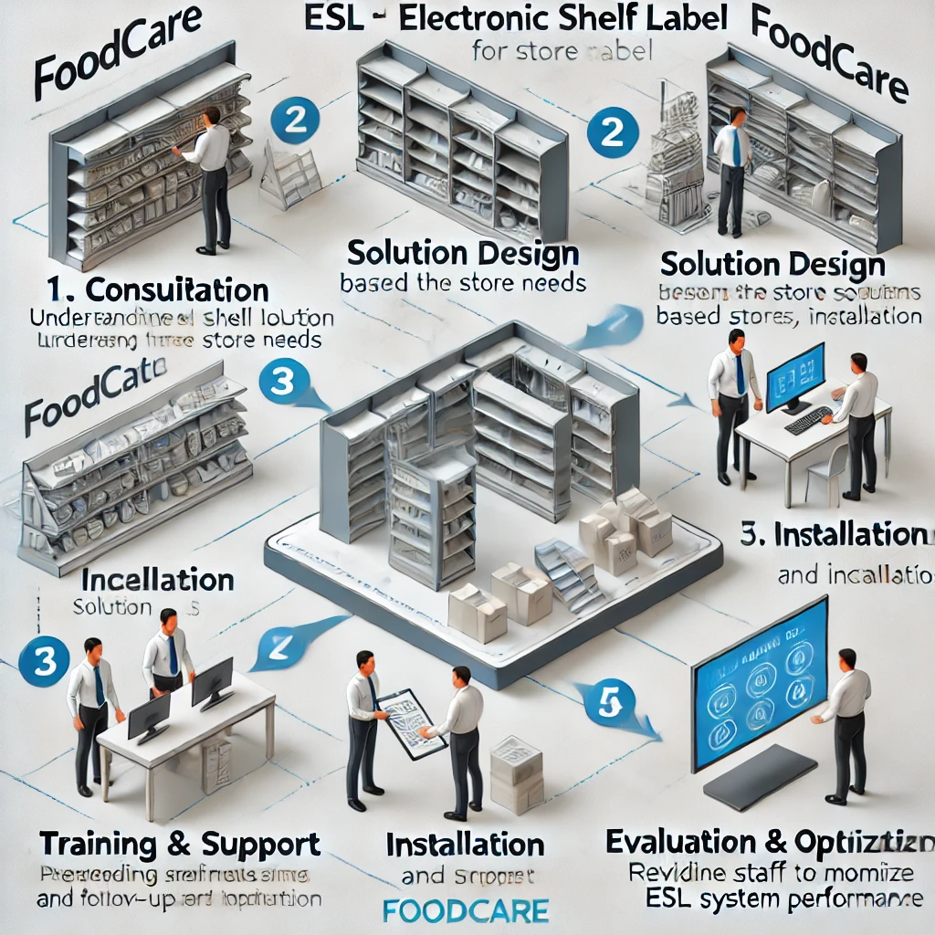 Electronic shelf label process